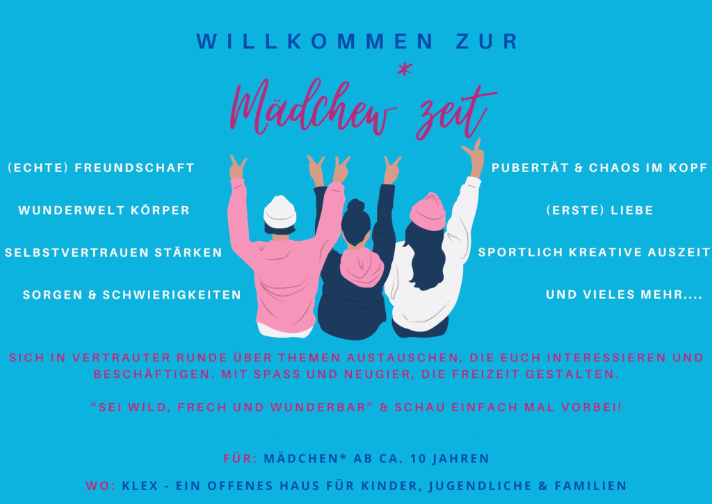 Willkommen zur Mädchen*zeit